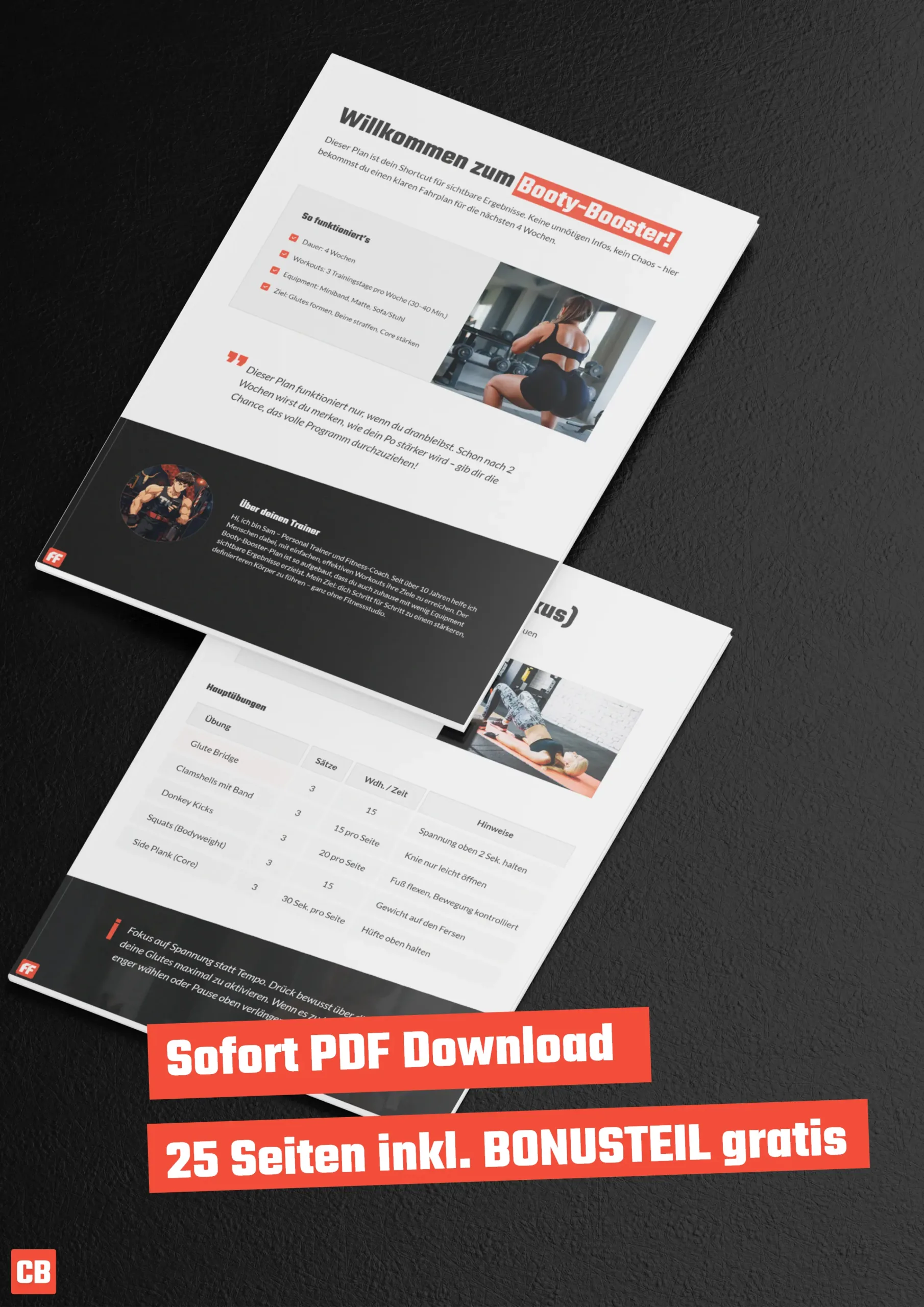 Booty Boost – 4 Wochen Home Challenge Coach Bassam